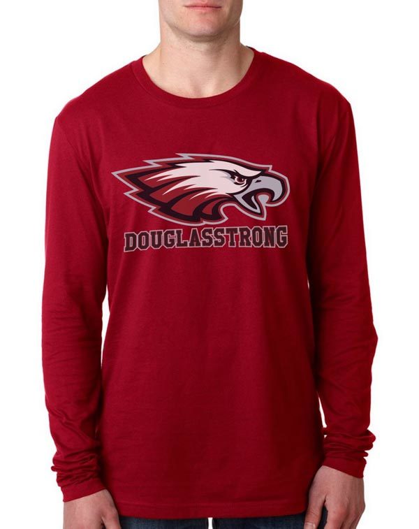 Douglas Strong Maroon Long Sleeve Shirt - DouglasStrong.org